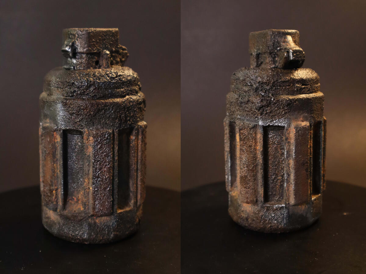 Final paint layer & rust application - Final paint touch-ups and texturing. Rust effect created with powdered chalk pastel