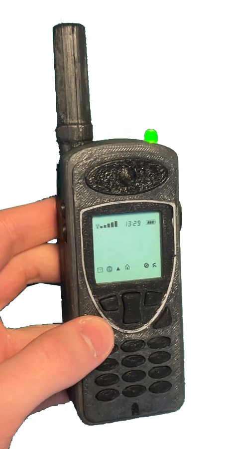 Demonstration of the working button-activated light in action