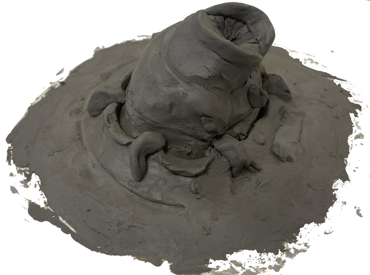 Sketch sculpt out of clay