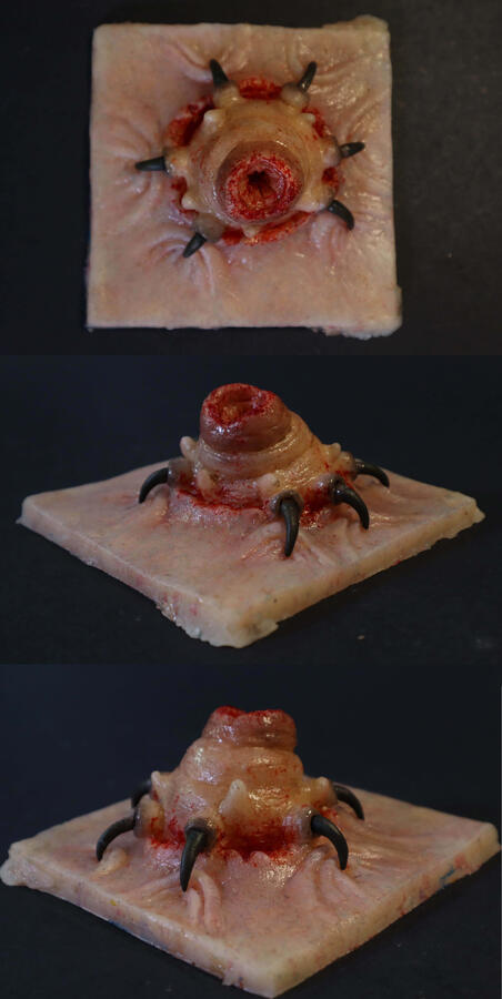 Finished painted creature cast, with added blood jelly for finishing details