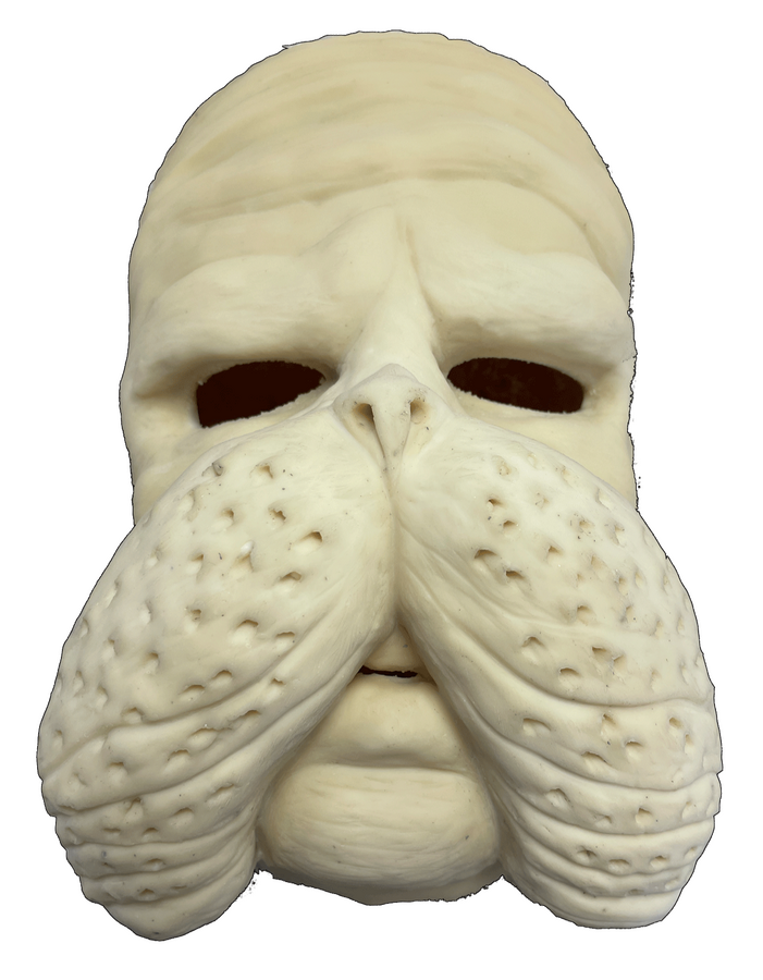 Rubber cast made from liquid latex poured and slush cast in plaster mould